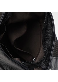 Кожаная черная мужская сумка на плечо Keizer K13107bl-black