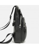 Фотография Рюкзак кожаный черный слинг Keizer k1313-black