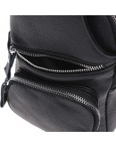 Фотография Черный кожаный слинг Borsa Leather K15026-black