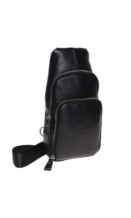 Мужской слинг - рюкзак Borsa Leather K15058-black