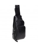 Фотография Мужской слинг - рюкзак Borsa Leather K15058-black
