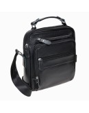 Фотография Черная мужская сумка на плечо Borsa Leather K15112-black