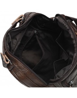 Коричневая мужская сумка на плечо Borsa Leather K15112-brown