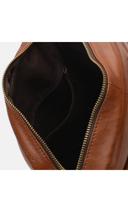 Коричневая сумка на плечо Borsa Leather K15210-brown