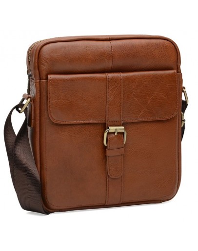 Фотография Коричневая сумка на плечо Borsa Leather K15210-brown