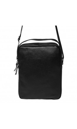 Черная кожаная сумка - барсетка Keizer K15608-black