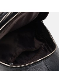 Черный мужской слинг кожаный Keizer K15609bl-black