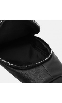 Мужская сумка на плечо кожаная слинг Ricco Grande K16040-black