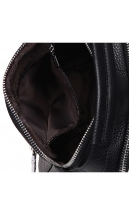Кожаная мужская барсетка - сумка на плечо Ricco Grande K16406a-black