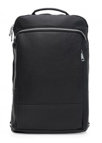 Вместительный кожаный мужской рюкзак Ricco Grande K16475bl-black