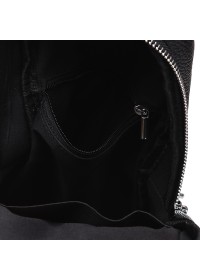 Слинг-рюкзак мужской кожаный Keizer K16601-black