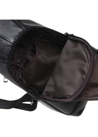 Черный мужской кожаный слинг Keizer K1683-black