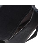 Фотография Мужская черная кожаная плечевая сумка Keizer K187015-black