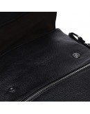 Фотография Мужская черная кожаная плечевая сумка Keizer K187015-black