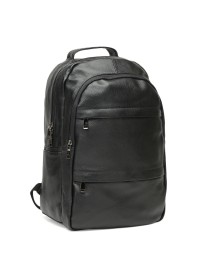 Кожаный мужской рюкзак черный Keizer K1883-black