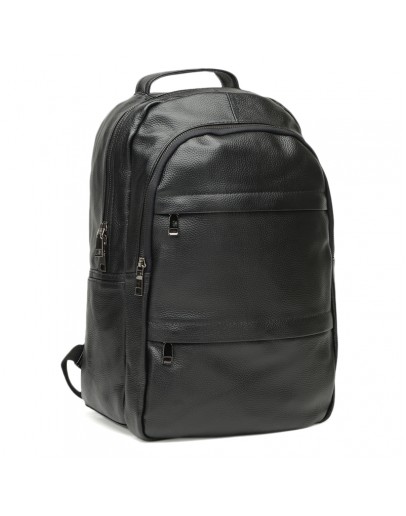 Фотография Кожаный мужской рюкзак черный Keizer K1883-black