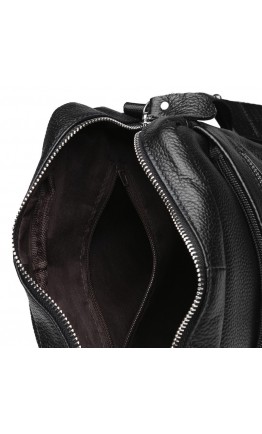 Мужская черная сумка на плечо Keizer K19980-black