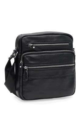 Черная мужская сумка на плечо Keizer K19981bl-black