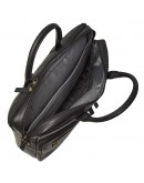 Фотография Черная фирменная кожаная деловая сумка Katana k31163-1