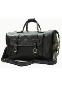 Дорожная кожаная черная фирменная сумка KATANA k33152-1