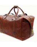 Фотография Дорожная кожаная коричневая фирменная сумка KATANA k33153-3