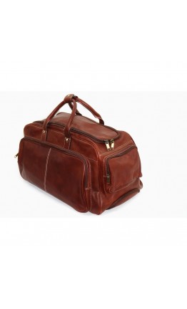 Дорожная кожаная коричневая фирменная сумка KATANA k33159-3