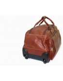 Фотография Дорожная кожаная коричневая фирменная сумка KATANA k33159-3
