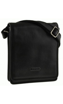 Мужская черная сумка кожаная на плечо Katana k36103-1