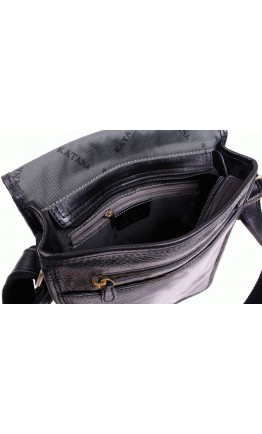 Мужская черная сумка кожаная на плечо Katana k36103-1