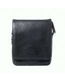 Фотография Черная кожаная плечевая мужская сумка Katana k39112-1