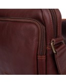 Фотография Коричневая кожаная плечевая мужская сумка Katana k39112-2