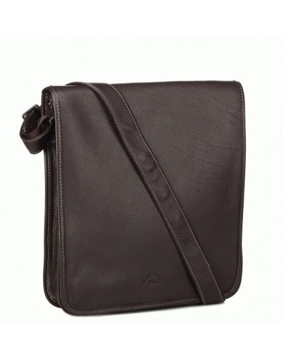 Фотография Мужская коричневая кожаная сумка на плечо Katana k69104-2