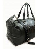 Фотография Дорожная кожаная черная фирменная сумка KATANA K69253-1