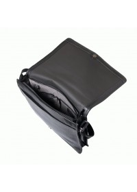 Стильная кожаная черная мужская сумка на плечо Katana k69305-1