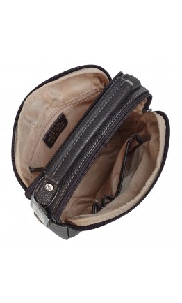 Кожаная коричневая мужская сумка на плечо-барсетка KATANA k69318-2