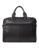 Фотография Черная фирменная кожаная деловая сумка Katana k81615-1