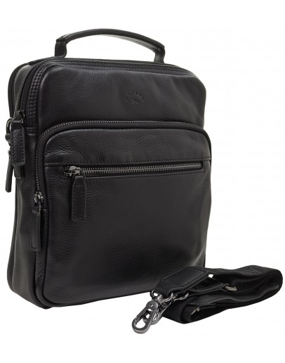 Фотография Мужская сумка-барсетка кожаная черного цвета KATANA K89617-1