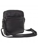 Фотография Кожаная мужская черная фирменная сумка на плечо KATANA K89621-1