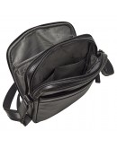 Фотография Кожаная мужская черная фирменная сумка на плечо KATANA K89621-1