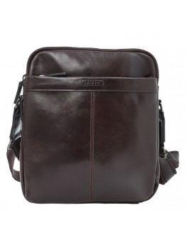 Кожаная коричневая мужская сумка на плечо  размера KATANA k98662-2