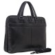 Кожаная мужская черная сумка на 2 отделения Katana k98665-1