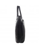 Фотография Кожаная мужская черная сумка на 2 отделения Katana k98665-1