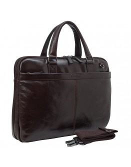 Кожаная мужская коричневая сумка на 2 отделения Katana k98665-2