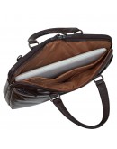 Фотография Кожаная мужская коричневая сумка на 2 отделения Katana k98665-2