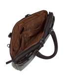 Фотография Кожаная мужская коричневая сумка на 2 отделения Katana k98665-2
