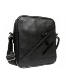 Фотография Удобная чёрная мужская сумка через плечо 7236