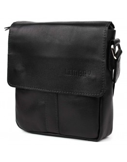 Небольшая кожаная черная сумка на плечо Limary lim-354GA