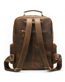 Фотография Винтажный мужской коричневый кожаный рюкзак M1847R