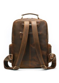 Винтажный мужской коричневый кожаный рюкзак M1847R