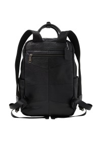 Кожаный черный удобный рюкзак M2262A